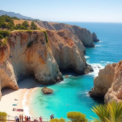 Scenic cliffs and turquoise waters of Laguna Beach, California
